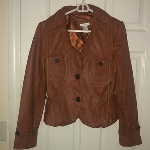 Cache Women's Tan Leather Jacket